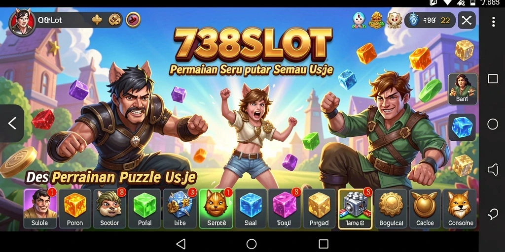 Tampilan menarik dari gameplay seru 738SLOT di kategori Puzzle.