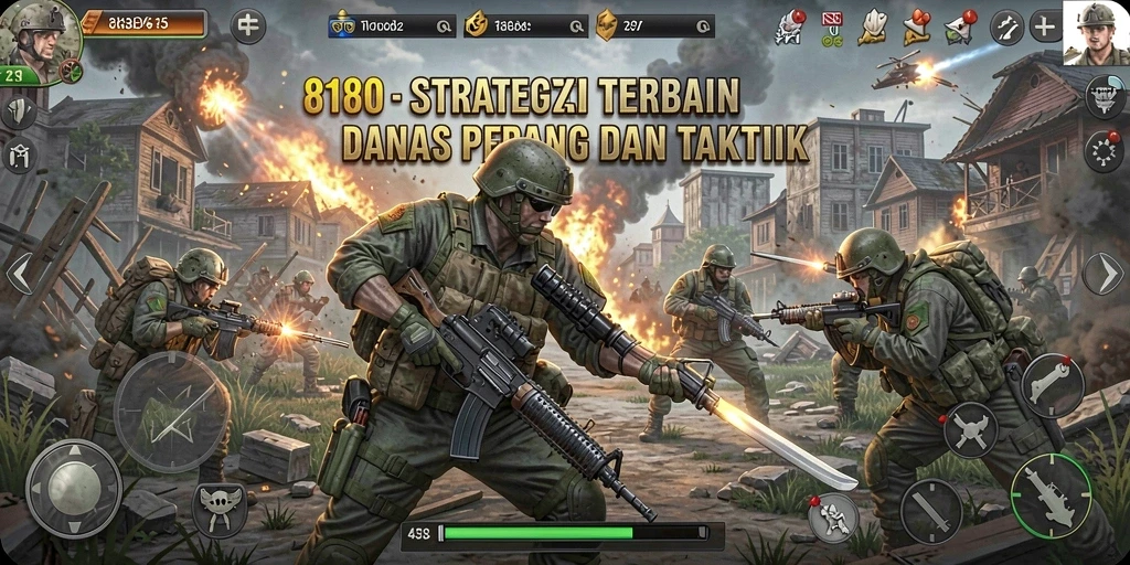 Tampilan menarik dari gameplay 8180 yang seru dan menantang.