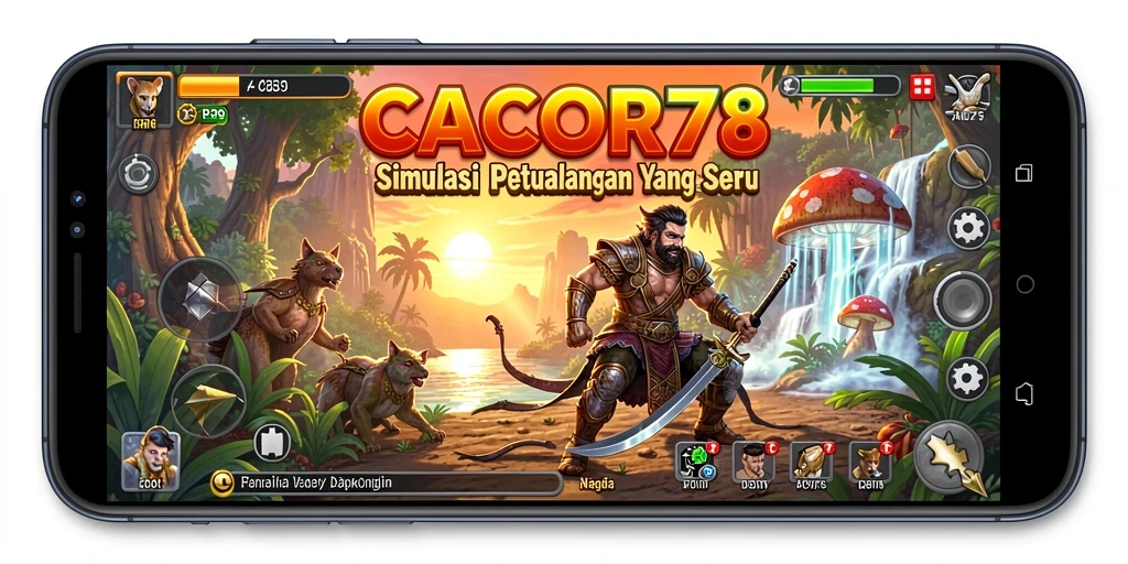 Tampilan gameplay menarik dari CACOR78 yang menunjukkan simulasi yang menawan.