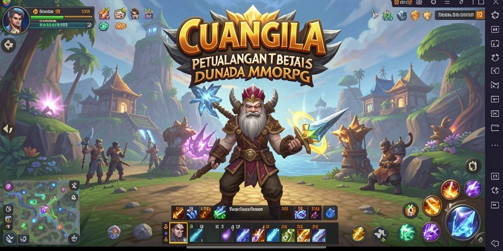 Screenshot gameplay menunjukkan aksi mendebarkan di dunia CUANGILA.