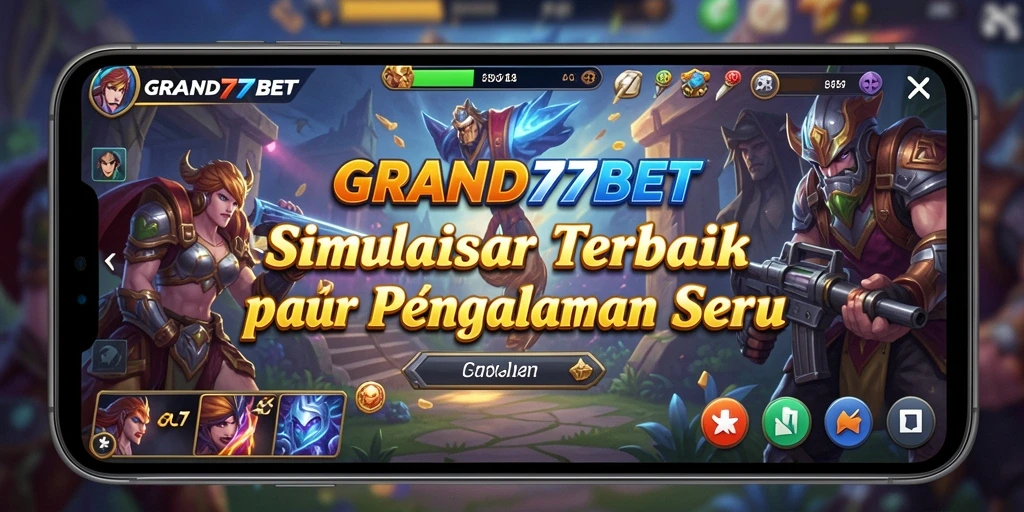 Tampilan gameplay menarik dari aplikasi GRAND77BET.