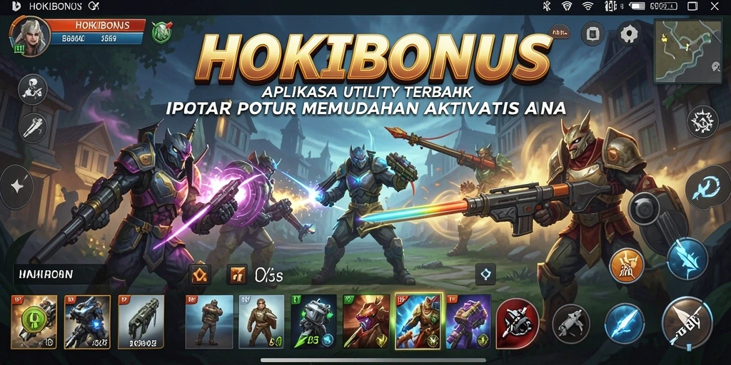 Tampilan antarmuka HOKIBONUS yang modern dan fungsional.