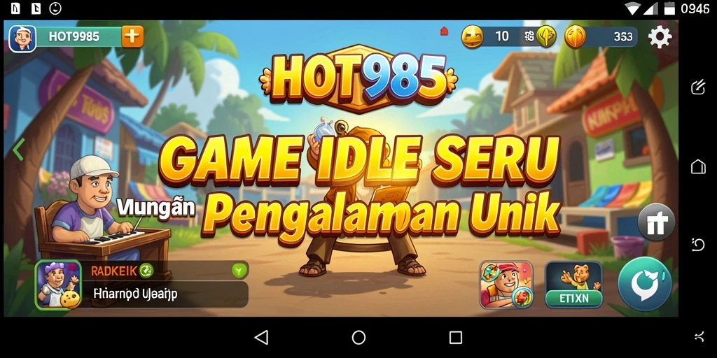 Tampilan gameplay HOT985 yang menarik dalam mode Idle.