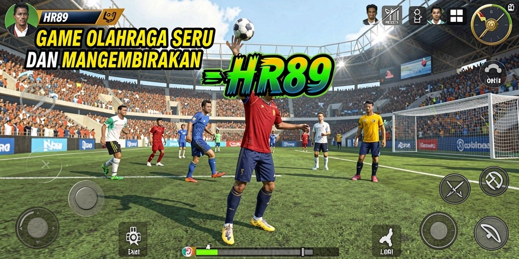 Tampilan seru dari gameplay HR89 yang menampilkan olahraga hebat.