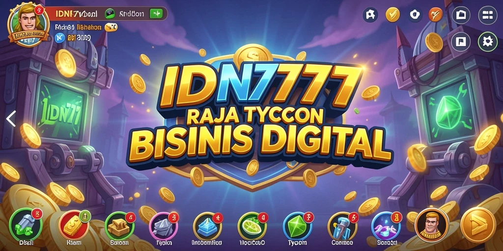 Screenshot utama IDN777 menampilkan gameplay Tycoon yang menarik.
