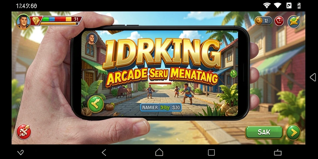 Tampilan gameplay seru dan penuh aksi dari IDRKING.