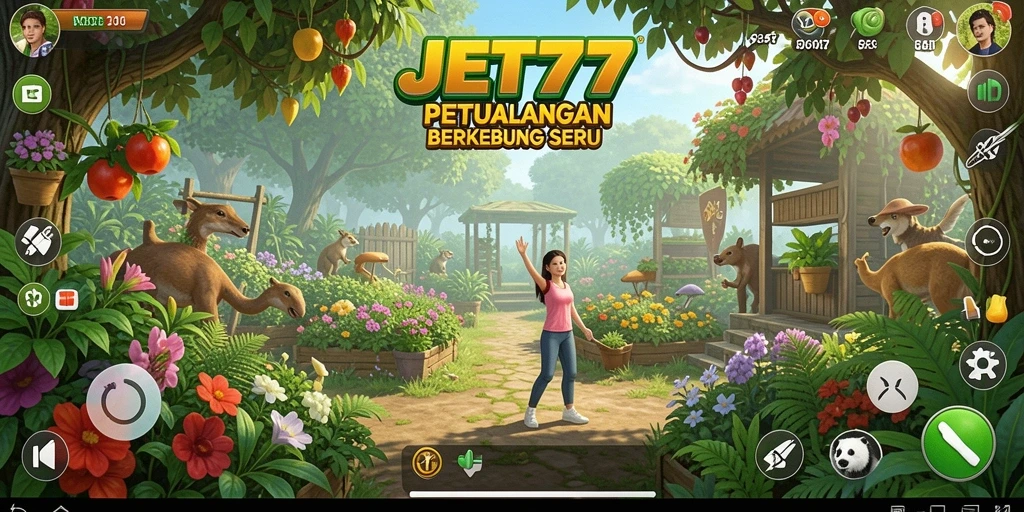Tampilan gameplay JET77 yang penuh warna dan menarik.