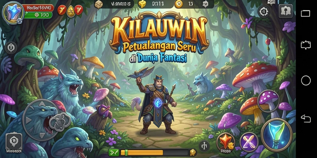 Screenshot gameplay KILAUWIN menampilkan petualangan penuh aksi dan eksplorasi.