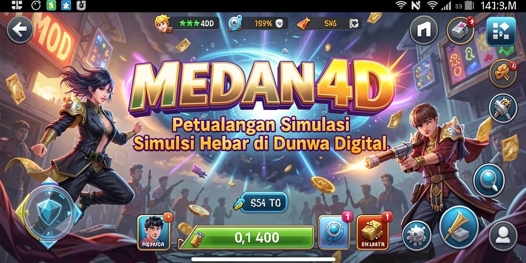 Tampilan gameplay MEDAN4D yang menarik dan interaktif.