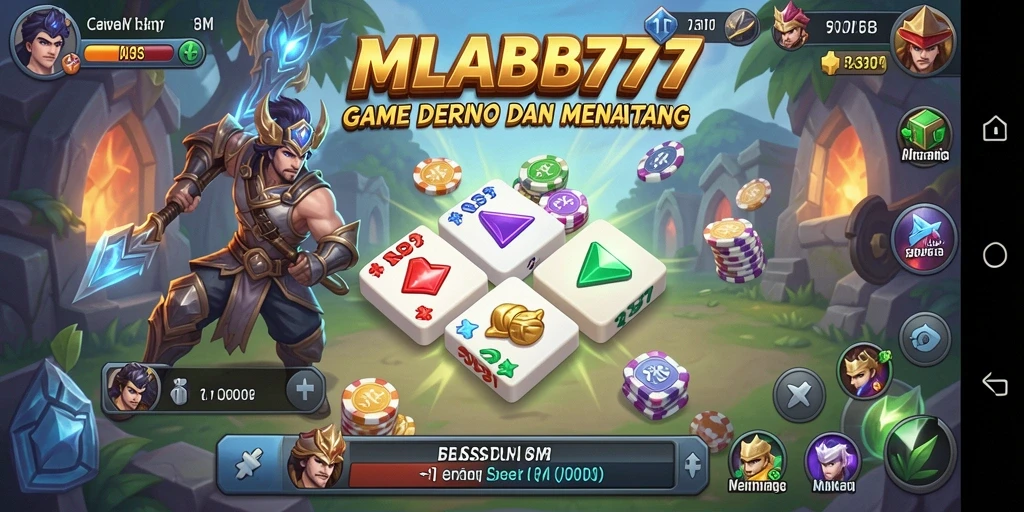 Tampilan gameplay seru dari MLBB777 dengan teman-teman.