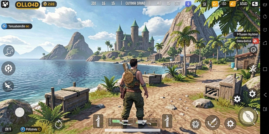 Gameplay OLLO4D menampilkan petualangan menakjubkan di dunia terbuka.
