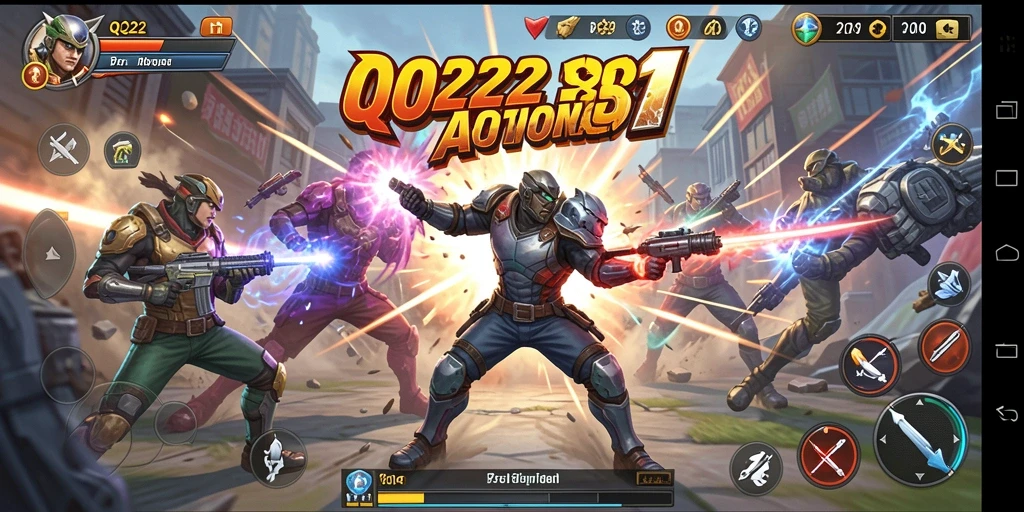 Gameplay QQ222 menampilkan aksi seru dan pertarungan mendebarkan.