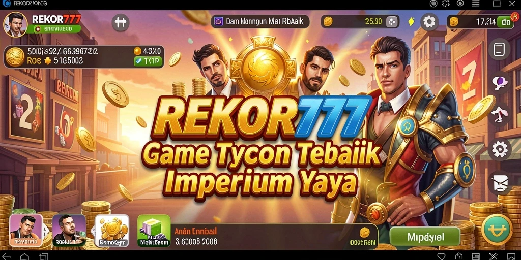 Tampilan menarik gameplay Tycoon dalam REKOR777 menunjukkan strategi pembangunan bisnis.
