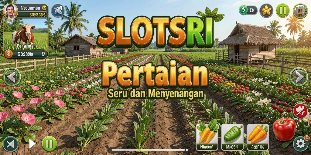Tangkapan layar dari gameplay pertanian yang seru di SLOTSRI.